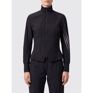 Y-3 Women Slim Fit Cropped Technical Fabric Track Jacket Y-3 With Turtleneck